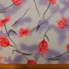 Viscose Fabric Floral Twisting Tulips Lilac Pink