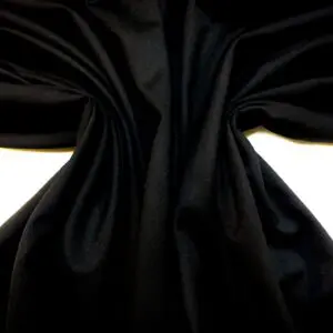 Suiting Fabric Poly Wool Made In England Classic Black