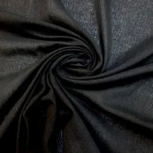 Crinkle Cotton Fabric Airflow Drapey Skirt Weight Black