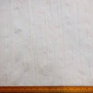 Cotton Fabric Creased Satin Finish With Lace White