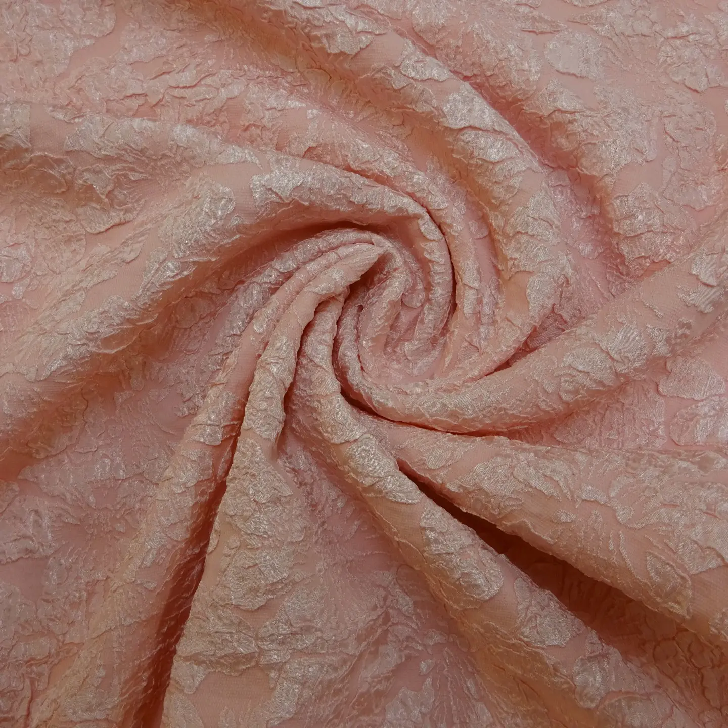 Brocade Suiting Fabric 3D Jacquard Summer Glade Peach