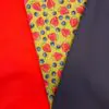 Blueberries and Strawberries Sage/Red/Navy