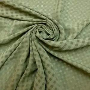 Chiffon Fabric Gingham Seersucker Sage