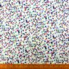Cotton Fabric Light Twill Scatter Floral White Wine Blue