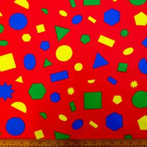 Cotton Fabric Shaping Up Red