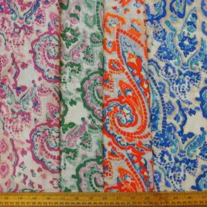 Crepe De Chine Fabric Mosaic