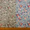Crepe De Chine Fabric Floral Milky Pansy