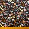 Crepe De Chine Fabric Urchin Floral Black