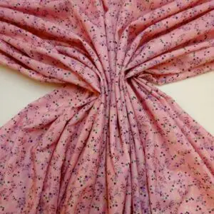 Crepe De Chine Fabric Weeny Floral Pink