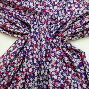 Crepe De Chine Fabric Figgy Woods Purple