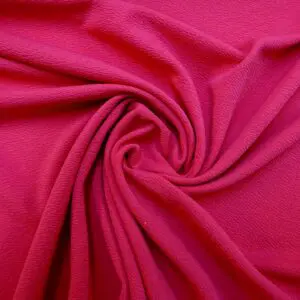 Crepe Fabric Wavy Ripple Crepe With Spandex Hot Pink
