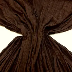 Suedette Fabric Faux Suede Creased Satin Backed Brown