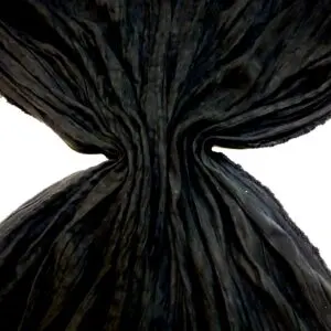 Suedette Fabric Faux Suede Creased Satin Backed Black