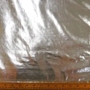 Lycra Spandex Fabric Mid Weight Foiled 4 Way Stretch Silver