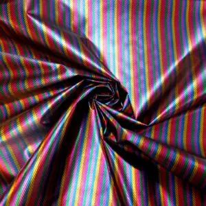 Foil Fabric Rainbow Lamé