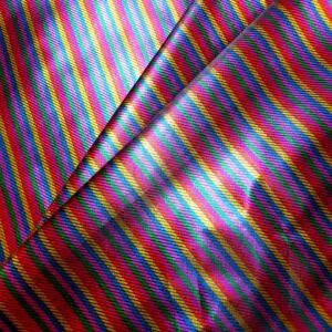 Foil Fabric Rainbow Lamé