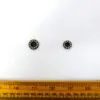 Buttons 2 Hole Code B1112 Ringed Diamante Black