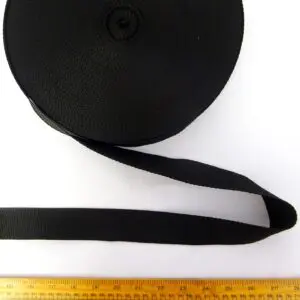Webbing Tape Heavy Duty Polypropylene 38mm Black