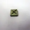 Button 2 Hole 14mm Grey Squares Code Jam