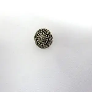 Buttons 14mm Silver Shanked McCoy Crest Code Jam