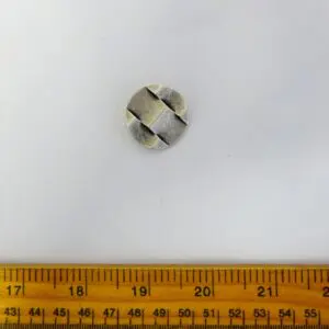 Buttons 28mm Silver Shanked 3D Roman Code Jam
