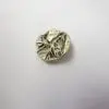 Buttons 25mm Silver Shanked Creased Code Jam