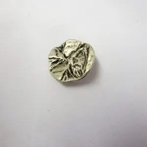 Buttons 25mm Silver Shanked Creased Code Jam