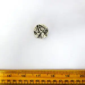 Buttons 25mm Silver Shanked Creased Code Jam