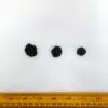 Buttons Shanked Rose Matt Black