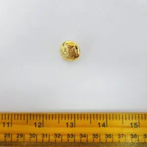 Button 18mm Shanked Gold Crest