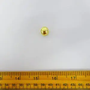 Buttons Shanked 15mm Roundie Gold Code Jam