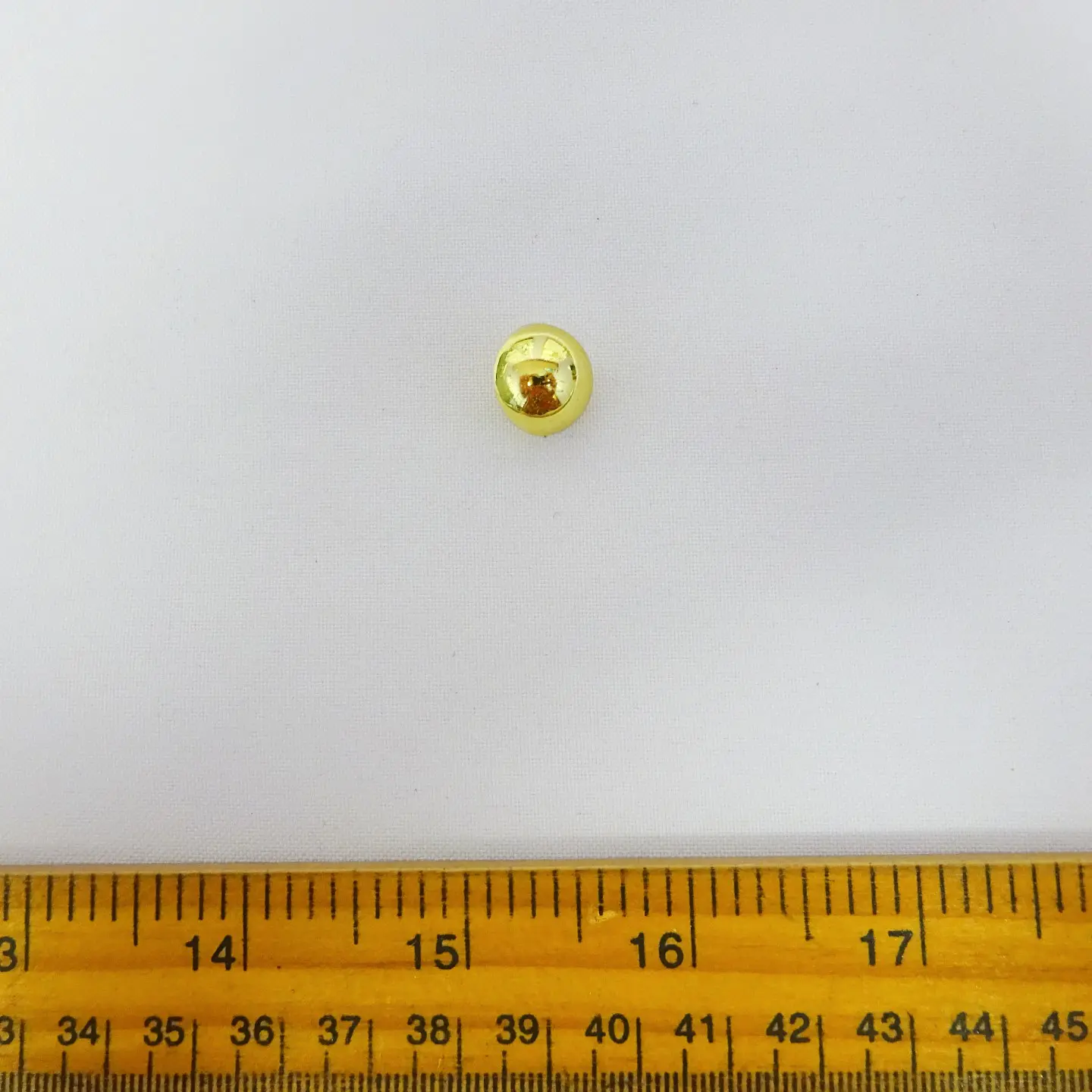 Buttons Shanked 15mm Roundie Gold Code Jam