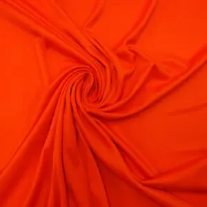Jersey Fabric Polyester Silky Plain Orange