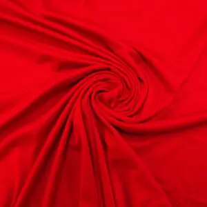 Jersey Fabric Polyester Silky Plain Red