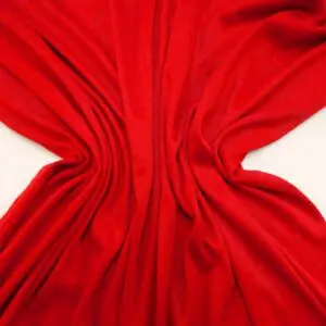 Jersey Fabric Polyester Silky Plain Red