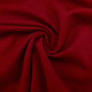Jersey Fabric 3D Quilted Look 1cm Wide Wine