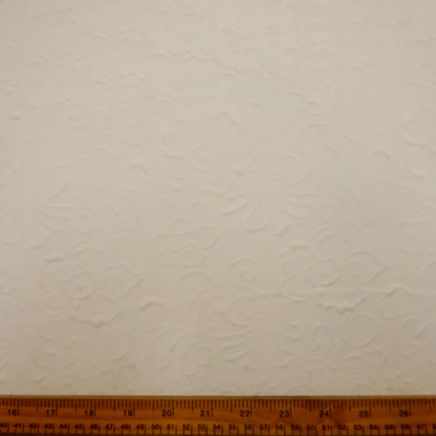 Jersey Fabric 3D Rocket Chalk Flowers Bone White