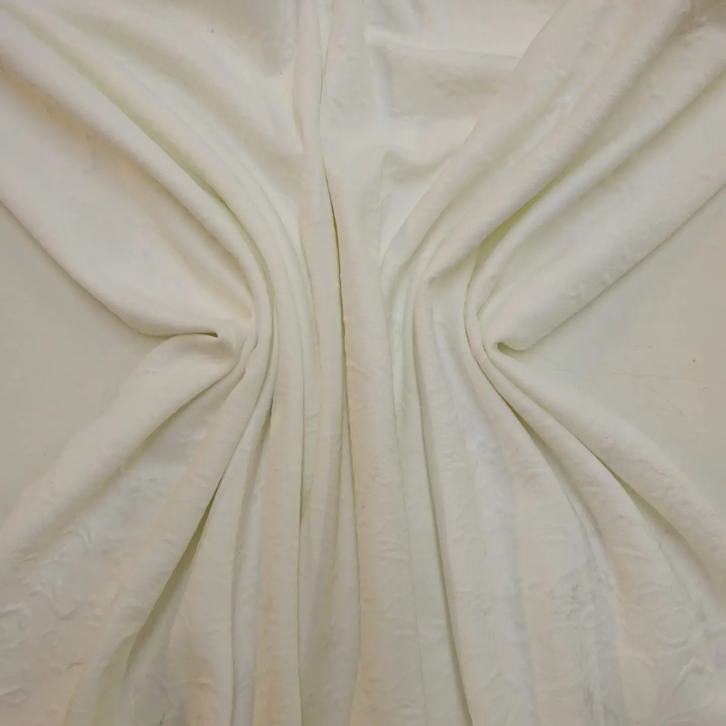 Jersey Fabric 3D Rocket Chalk Flowers Bone White