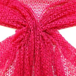 Lace Fabric Crochet Fiji Beach Cerise