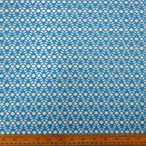 Lace Fabric Crochet Fiji Beach Turquoise