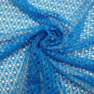 Lace Fabric Crochet Fiji Beach Turquoise
