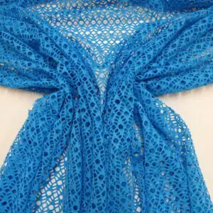 Lace Fabric Crochet Fiji Beach Turquoise
