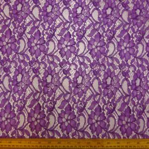 Lace Fabric Corded Carolina Purple