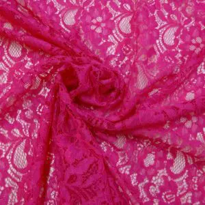 Lace Fabric Corded Carolina Cerise