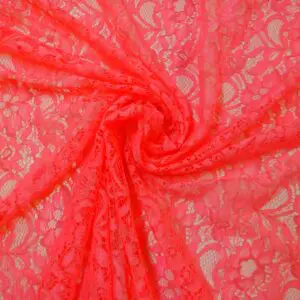 Lace Fabric Corded Carolina Flo Pink