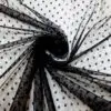 Net Fabric Mesh 0.5cm Dots on Net Black