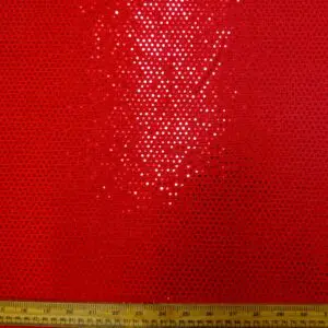 Sequin Fabric On Jersey Sequin Discs On Glitter Speckles Red