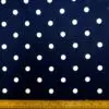 T-shirting Fabric Bamboo Viscose 1.5cm Spots Nautical Navy