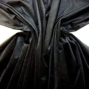 Velvet Fabric Superior Dress Weight Jet Black