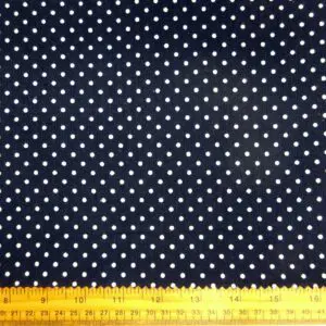 Corduroy Fabric Skinny Rib Pin Spot Navy